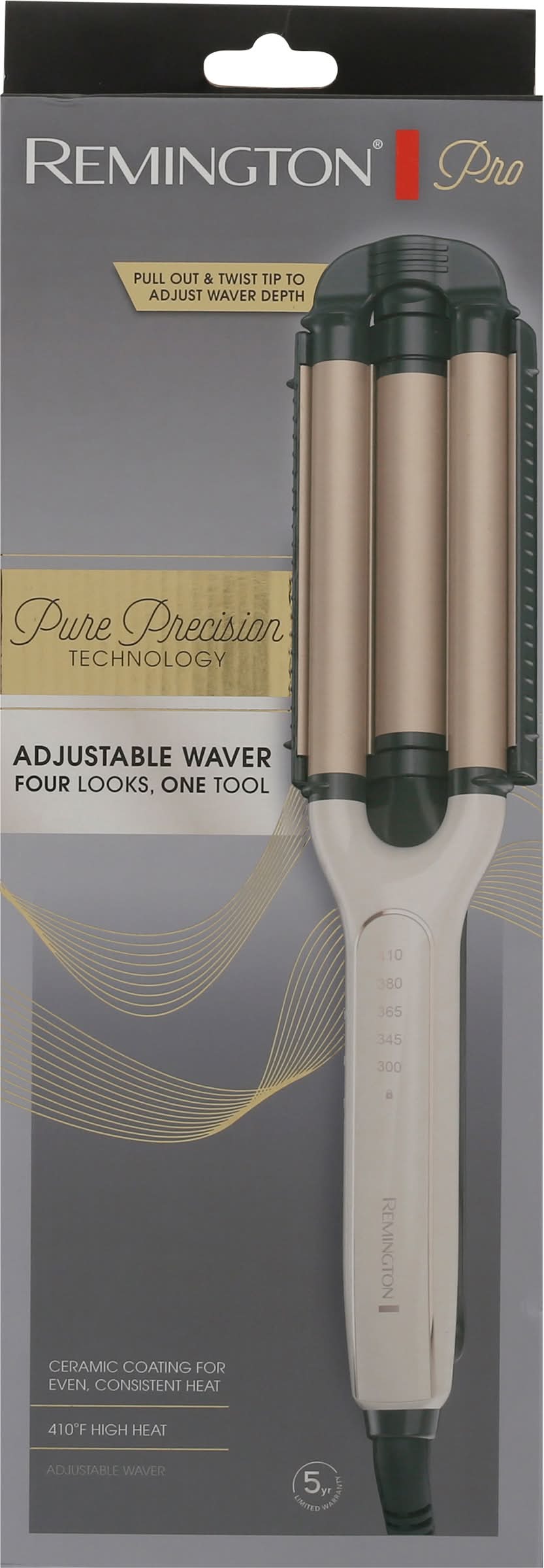 Remington Pro Adjustable 4 in 1 Waver (1.2 lbs)