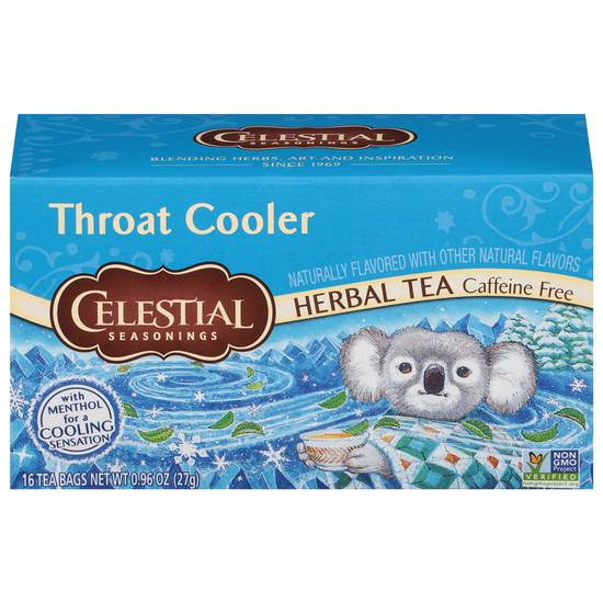 Celestial Seasonings Caffeine Free Throat Cooler Herbal Tea (16 ct, 0.06 oz)