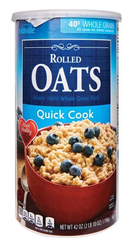 Millville Quick Cook Rolled Oats (42 oz)