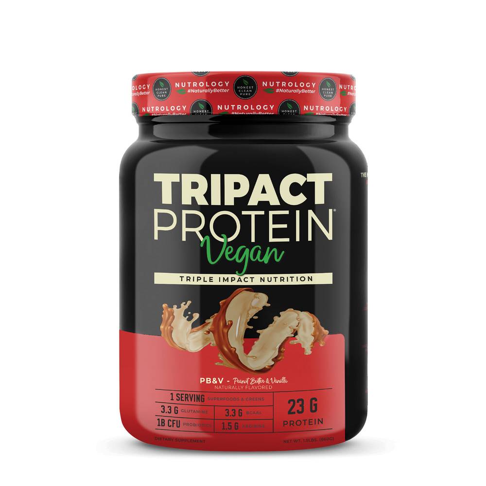 Tripact Vegan Protein - Peanut Butter & Vanilla (20 Servings) (1 Unit(s))