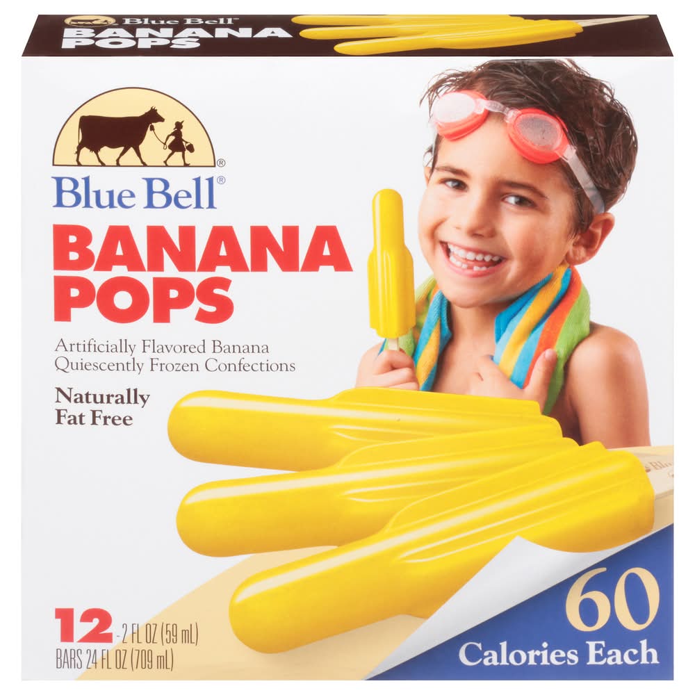 Blue Bell Artificially Flavored Banana Pops (24 fl oz)