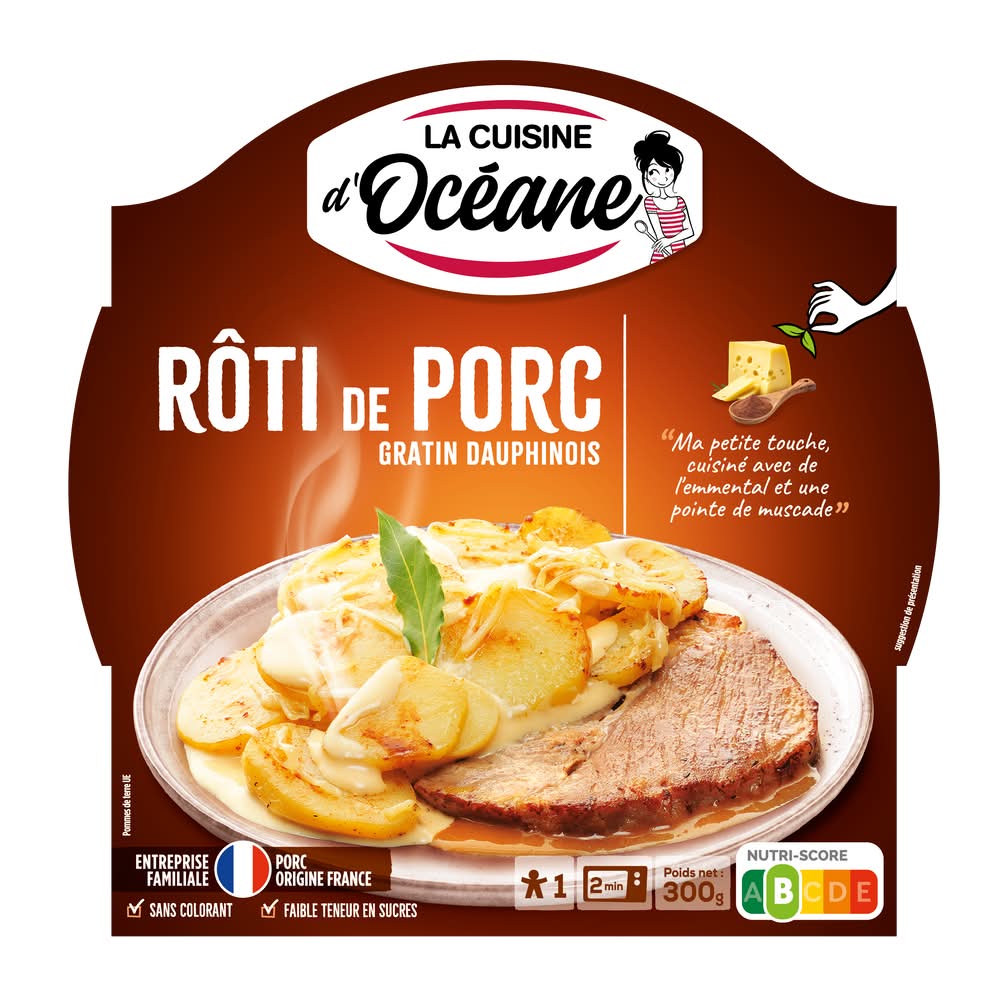 La Cuisine d'Océane - Rôti de porc et gratin dauphinois (300g)