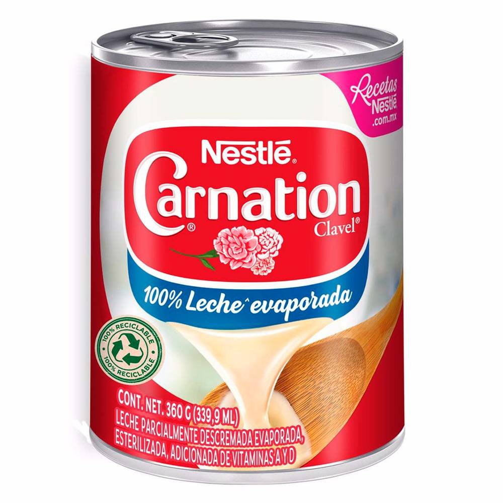 Carnation · Clavel leche evaporada (360 g)