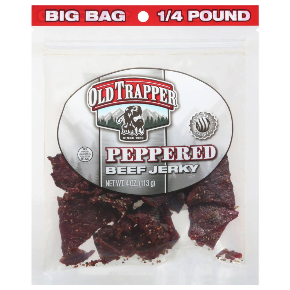 Old Trapper Peppered Beef Jerky (4 oz)