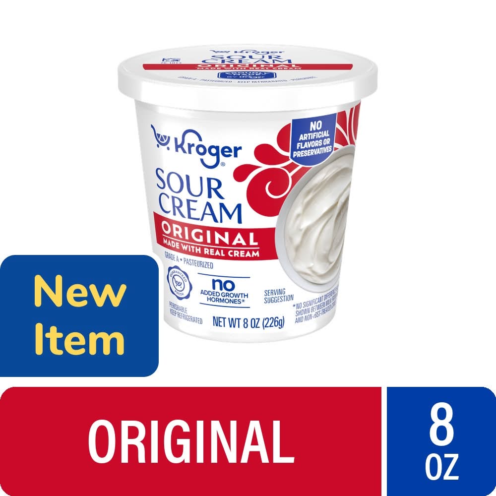 Kroger Sour Cream, Original (8 oz)