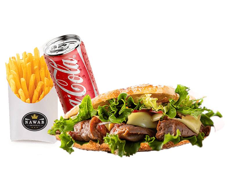 Menu sandwich steak