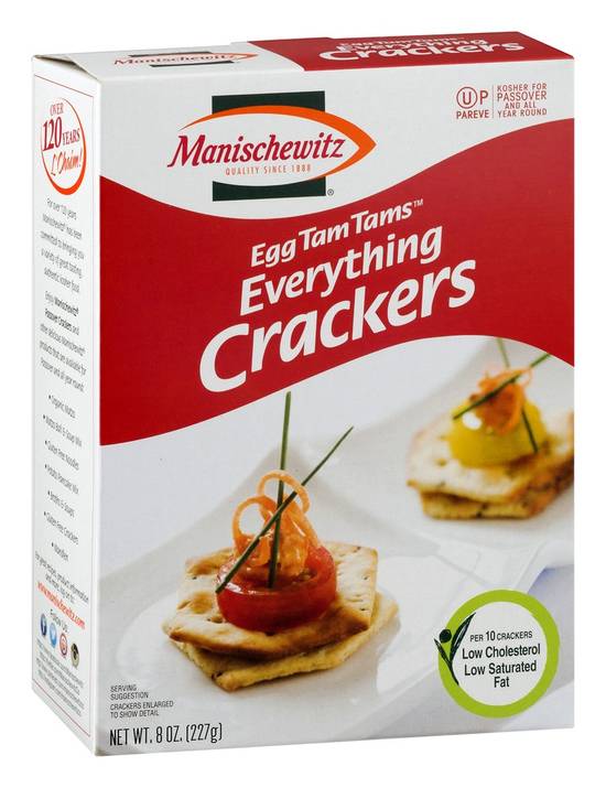 Mainshewitz Kosher Egg Tam Tams Everything Crackers