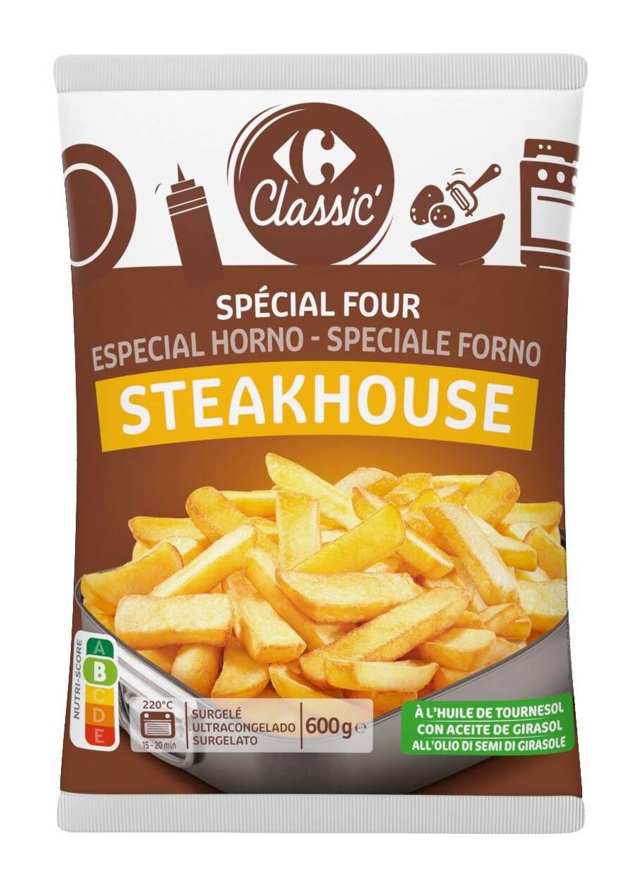 Carrefour Classic' - Frites steakhouse spécial (600g)