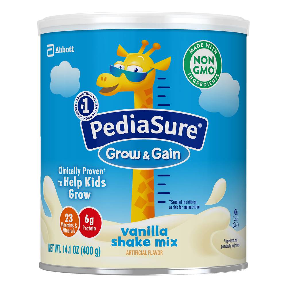 PediaSure Grow & Gain Vanilla Shake Mix Powder (14.1 oz)