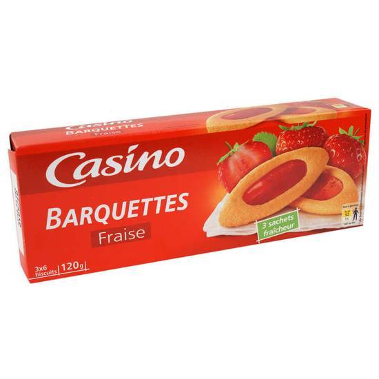 Casino Biscuits - Barquettes - Fraise - Gouter enfant 120 g