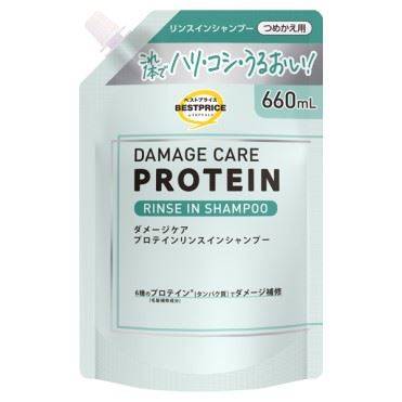 トップバリュ ベストプライス ダメージケア プロテイリンスインシャンプー 詰替 660ml