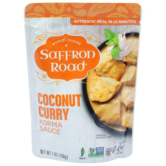 Saffron Road Mild Coconut Curry Korma Sauce