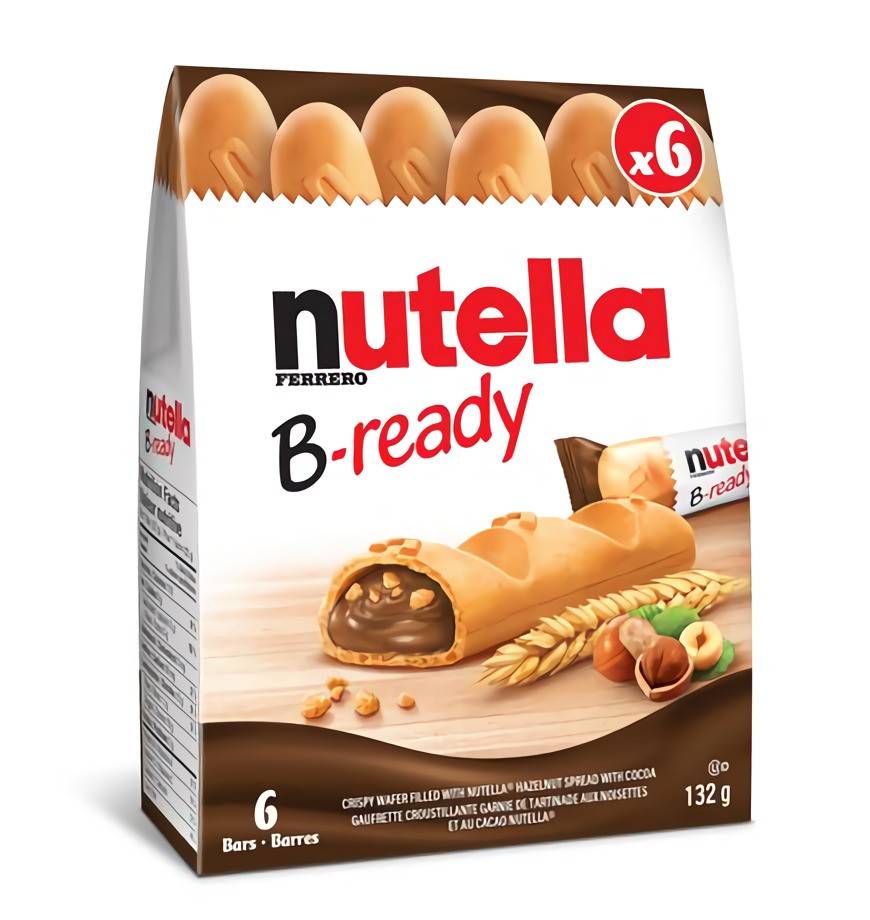 Nutella gaufrette croustillante farcie de crémeux (6 unités)