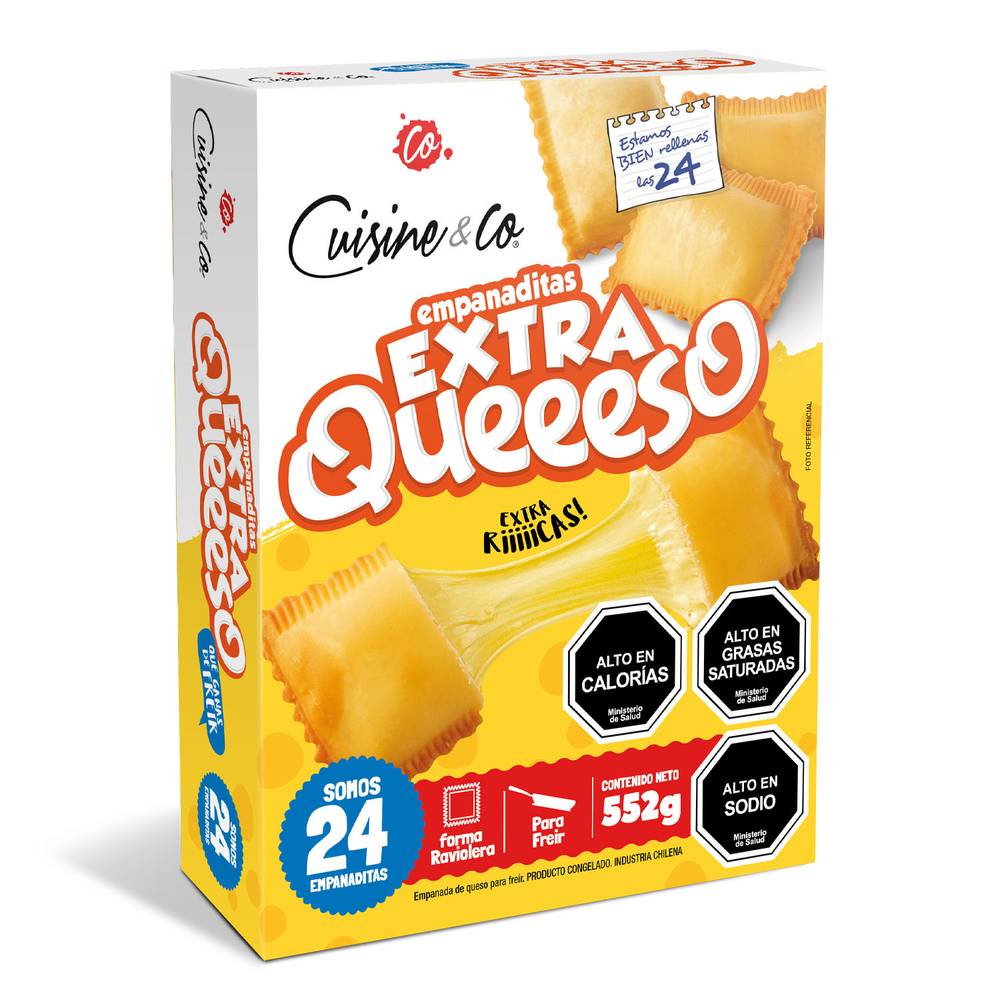 Cuisine & co empanaditas extra queso congeladas (552 g)