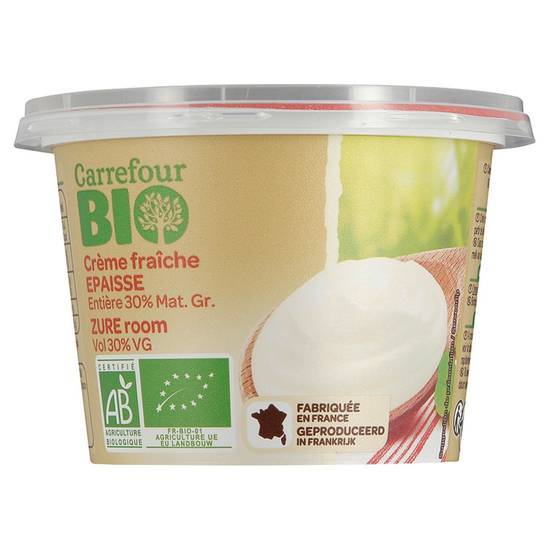 Carrefour Bio - Crème fraîche épaisse