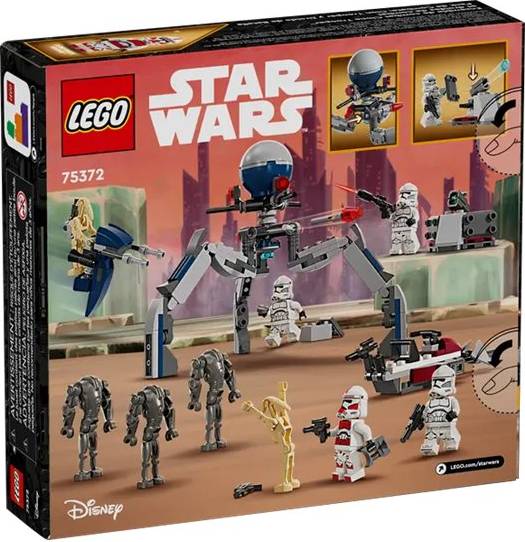 LEGO Star Wars Clone Trooper and Battle Droid Battle pack Building Toy Set