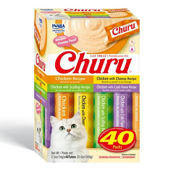 Inaba Churu Creamy, Lickable Wet Cat Treats, 0.5 oz- 1 Tube