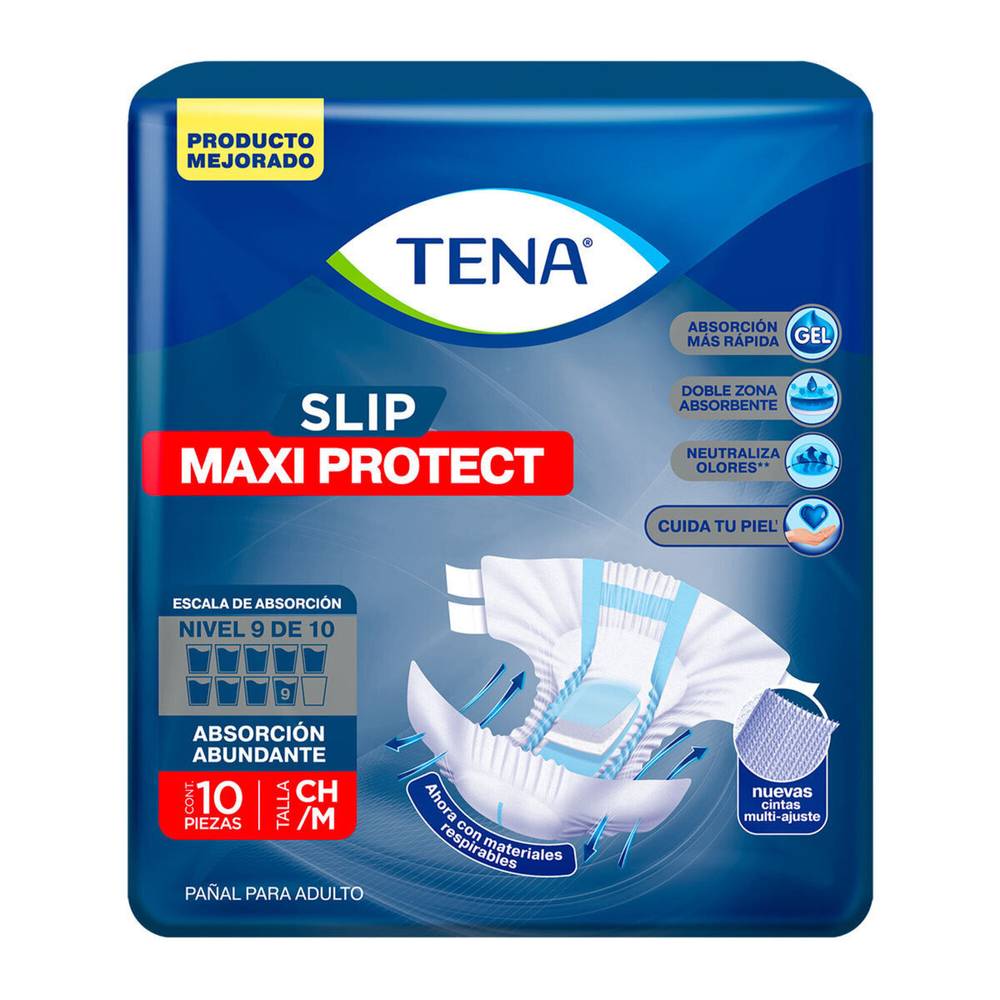 Tena · Protectores para incontinencia slip maxi protect (10 un), CH/M (10 un)