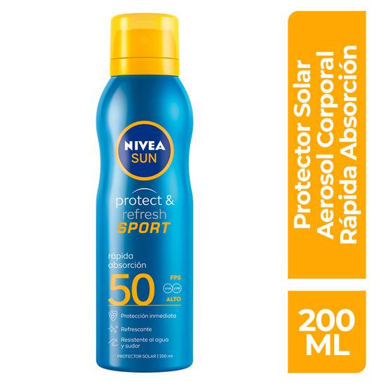 Nivea sun protector solar sport fps 50+ (spray 200 ml)