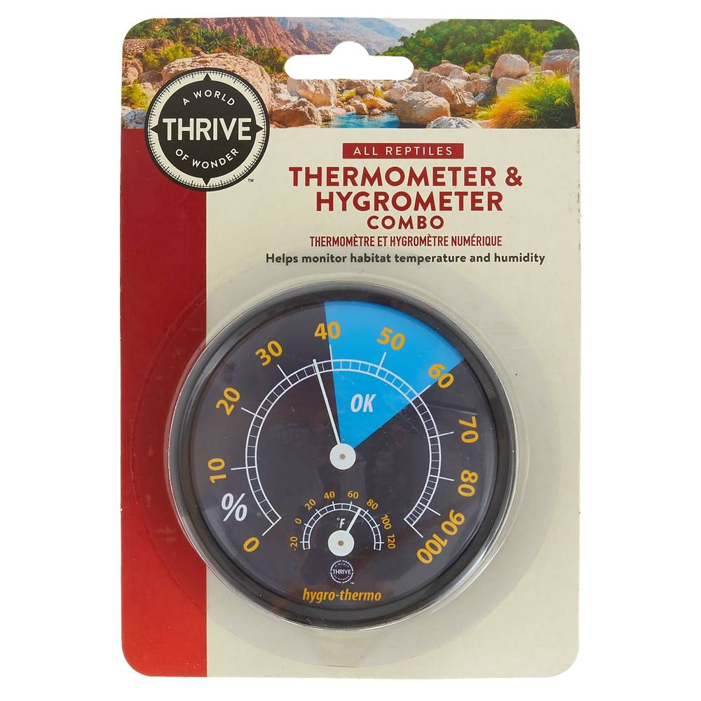 Thrive Reptile Thermometer & Hygrometer Combo (Size: One Size)