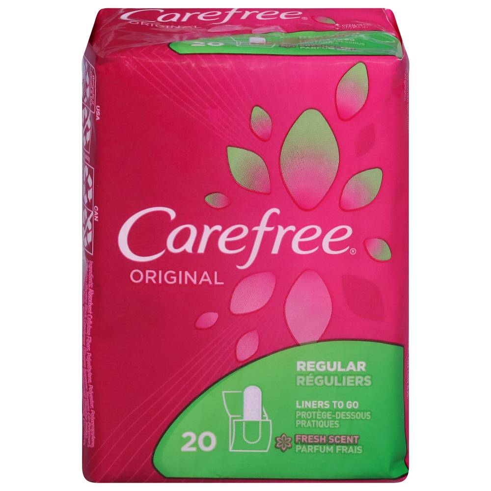 Carefree Original Regular Liners (1.6 oz, 20 ct)