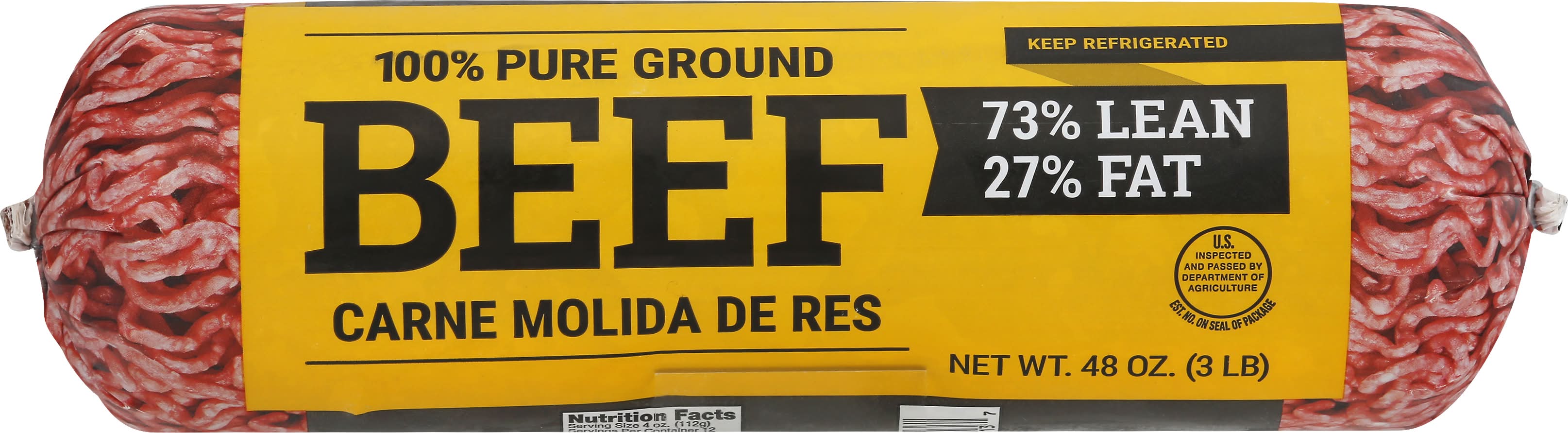 100% Pure Ground Beef (48 oz)