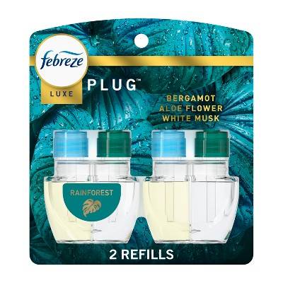 Febreze Luxe Plug Dual Refill Air Freshener, Rainforest (2 ct)