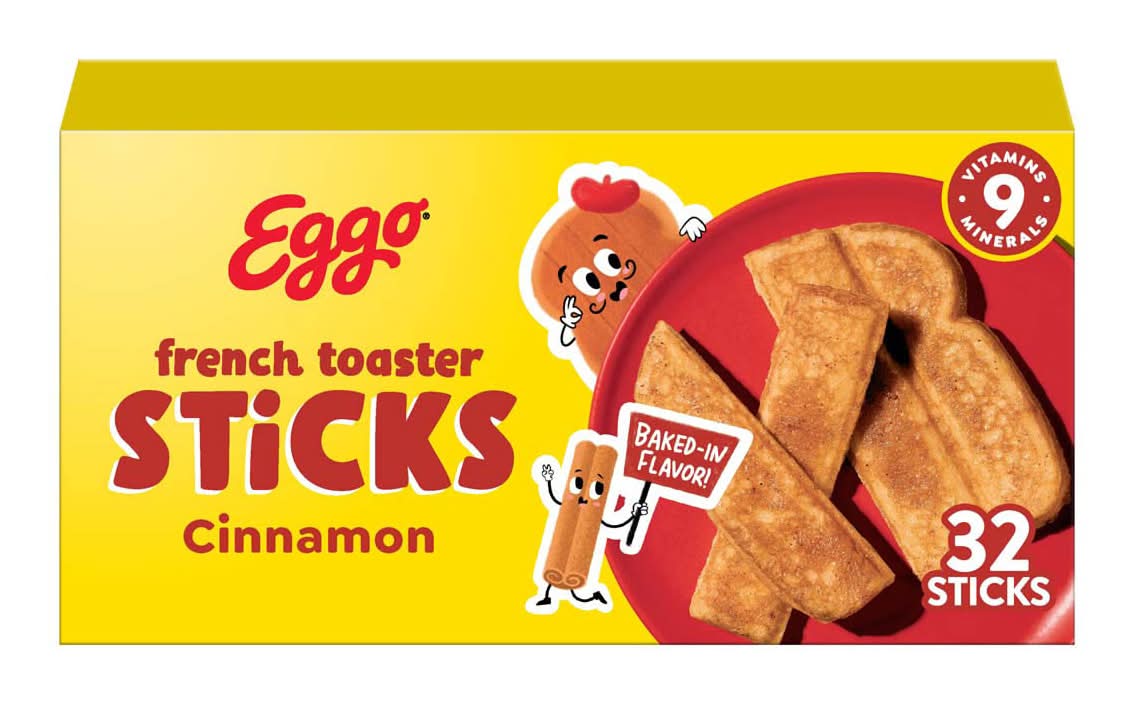 Eggo French Toaster Sticks Cinnamon Frozen Breakfast 12.7 Oz 32 Count