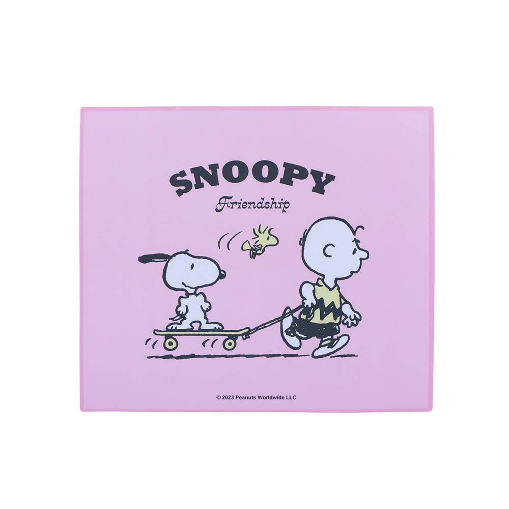 Mouse Pad  Textil Rosa       Snoopy