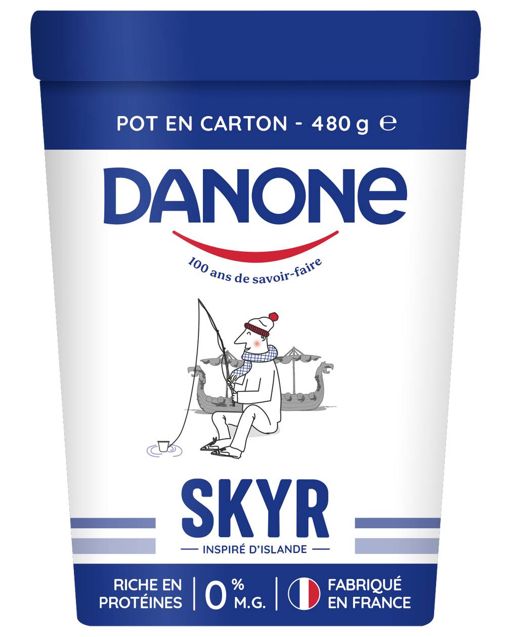 Danone - Skyr nature yaourt 0% m.g. (480g)