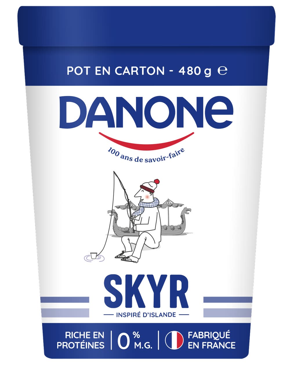Danone - Yaourt skyr à l'islandaise 0% m.g. (480g)