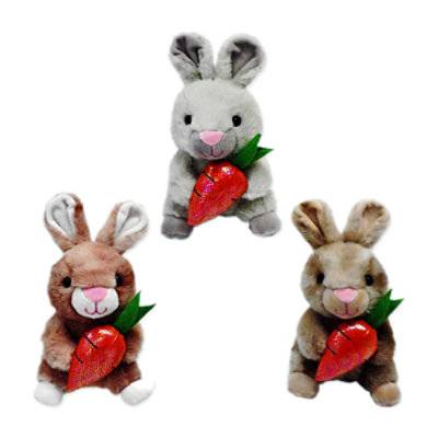 Signature Select 7 Inch Bunny With Carrot Plush 1 Count - Each (Color May Vary)