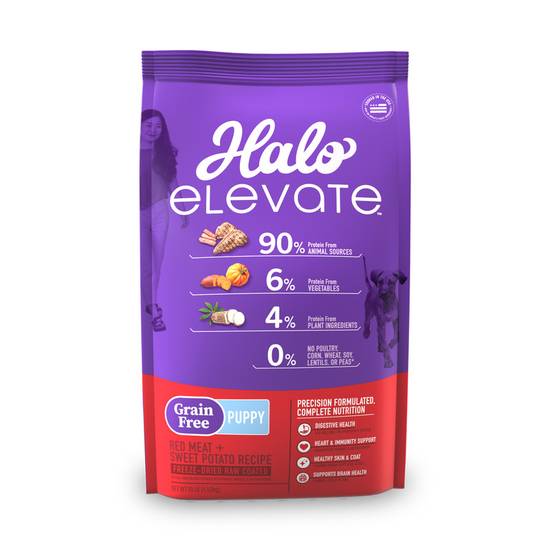 HALO ELEVATE DOG GRAIN FREE SB RED MEAT RECIPE DRY FOOD 4.5KG. 32101