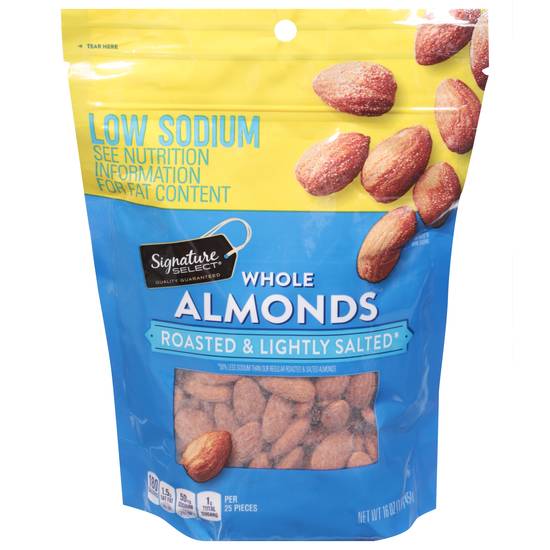 Signature Select Whole Roasted & Lightly Salted Almonds