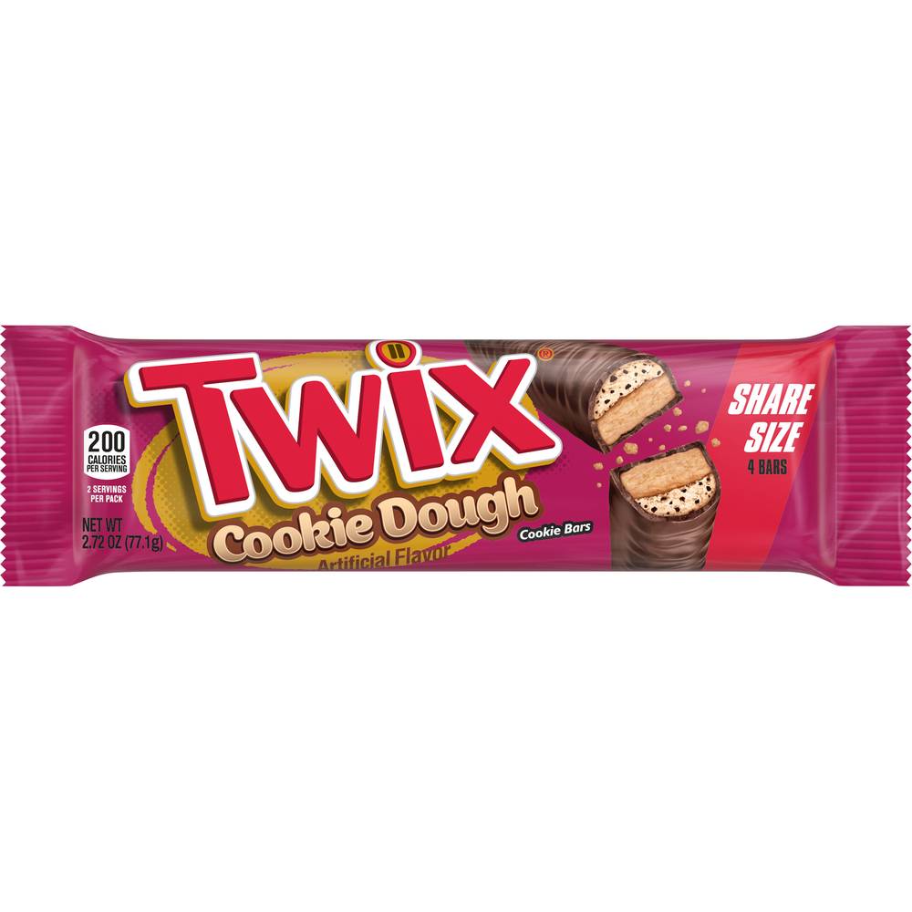 Twix Cookie Dough Cookie Bars Share Size (4 ct)