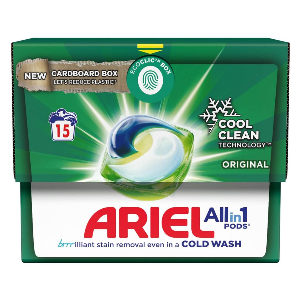 Ariel 3in1 Pods Original Washing Liquid Capsules (13 Washes)