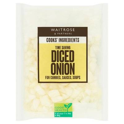 Waitrose & Partners Cooks' Ingredients Time Saving Diced Onion (2 pack)