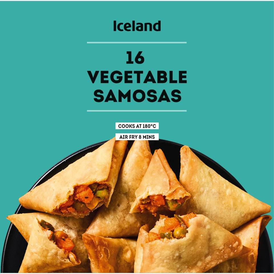 Iceland 16 Pack Vegetable Samosas