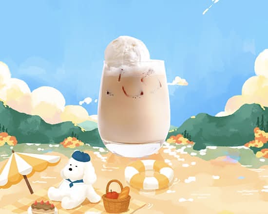 雪藏奶茶 Milk Tea with Vanilla Ice Cream
