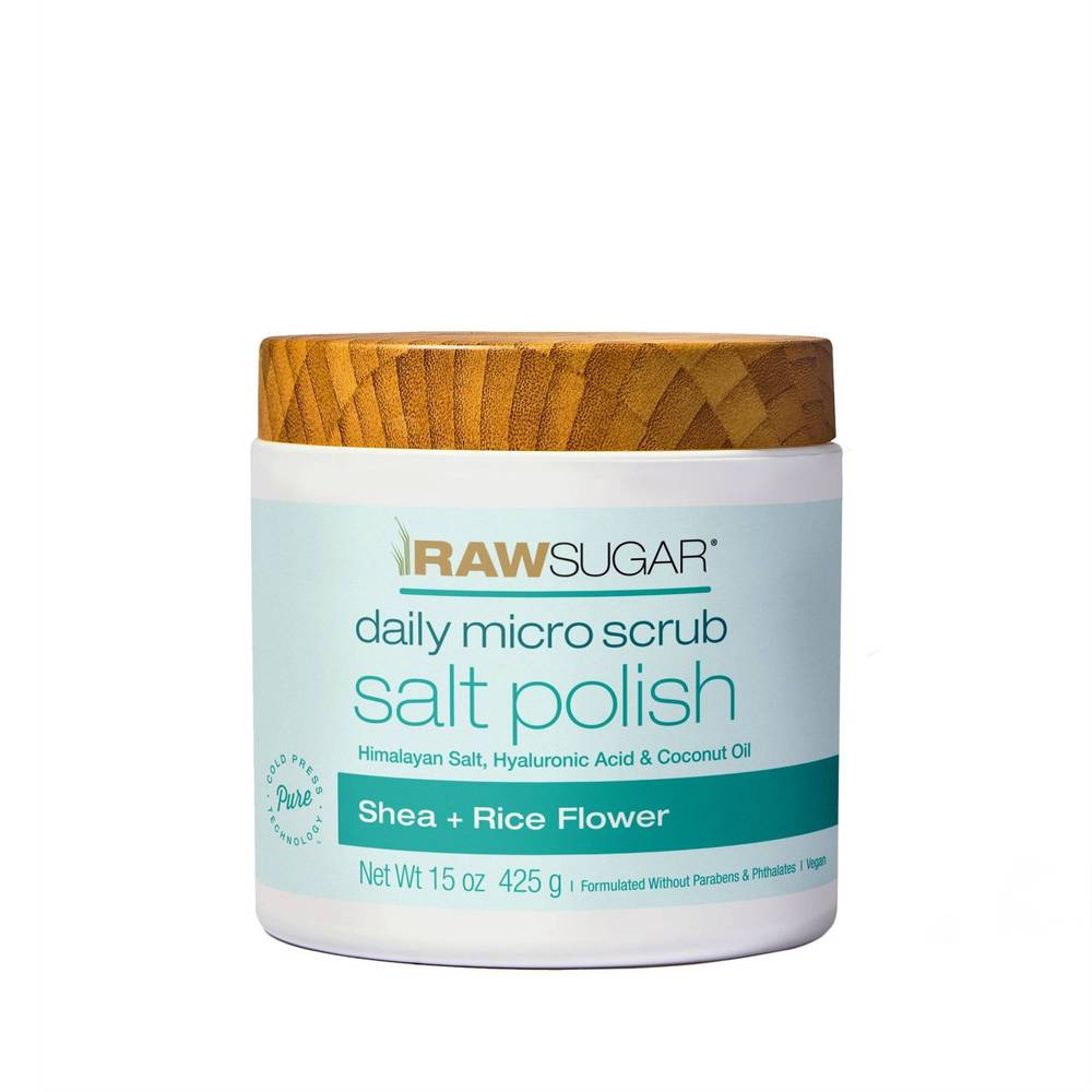 Raw Sugar Salt Polish Micro Scrub (shea + rice flower)