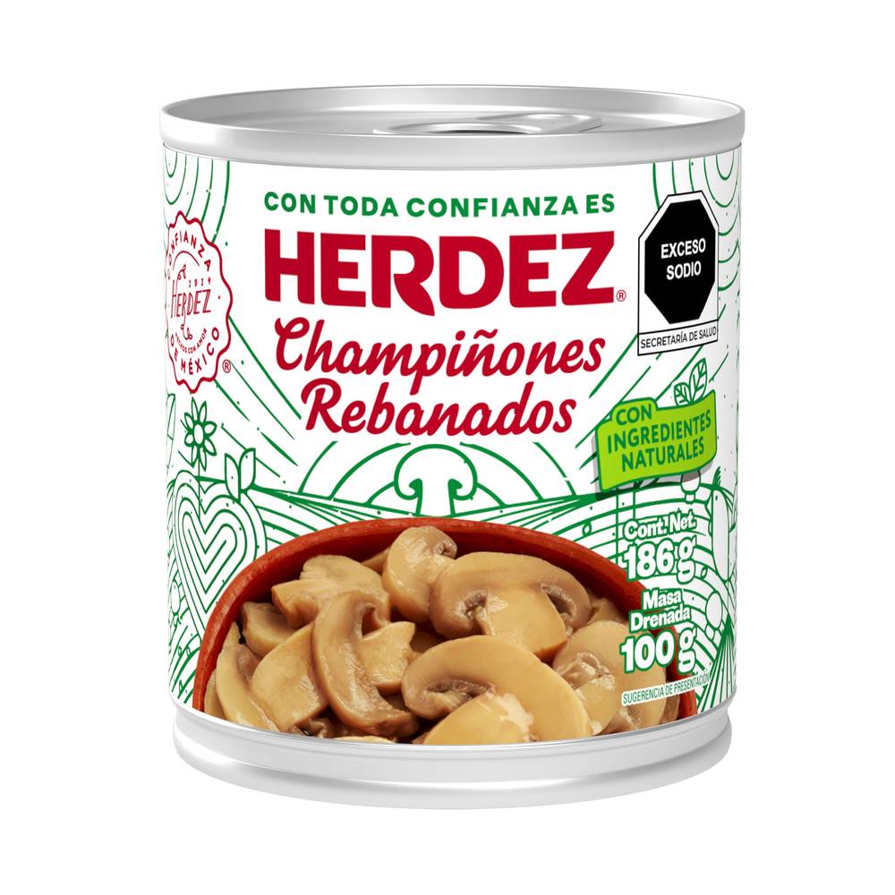 Herdez champiñones rebanados