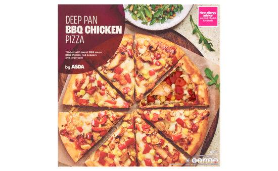 Asda Deep Pan BBQ Chicken Pizza 455g