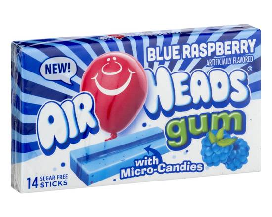 Airheads · Blue Raspberry Gum (14 sticks)