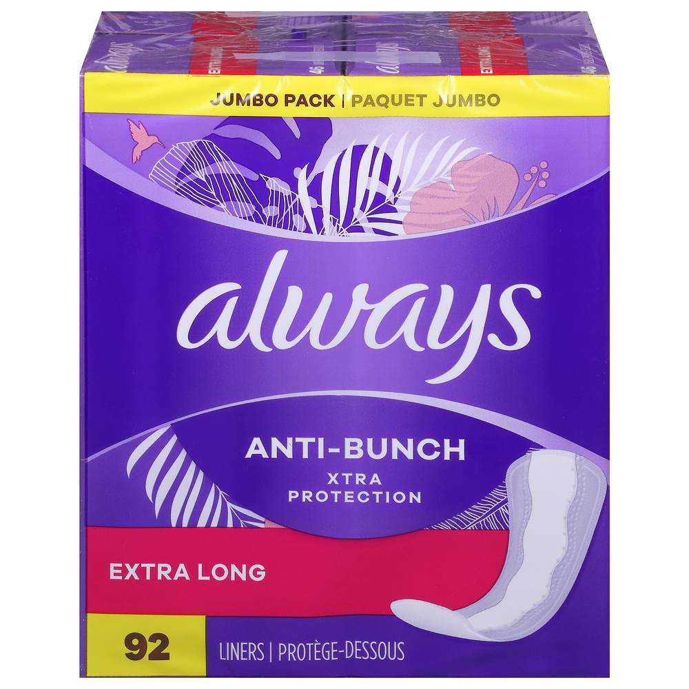 Always Anti-Bunch Xtra Protection Extra Long Daily Liner