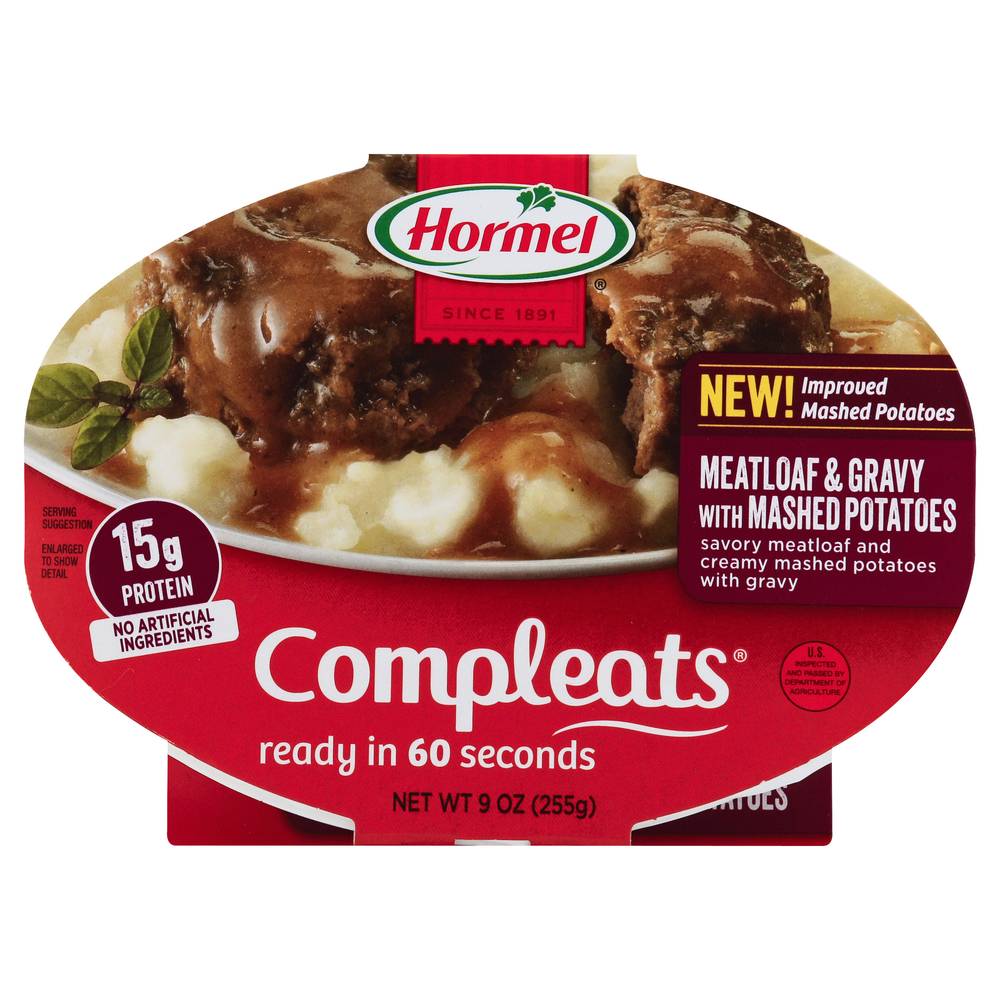 Hormel Meatloaf & Gravy With Mashed Potatoes