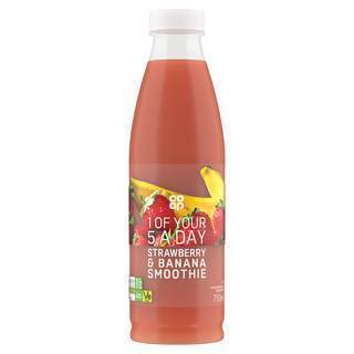 Co Op Strawberry & Banana 750Ml