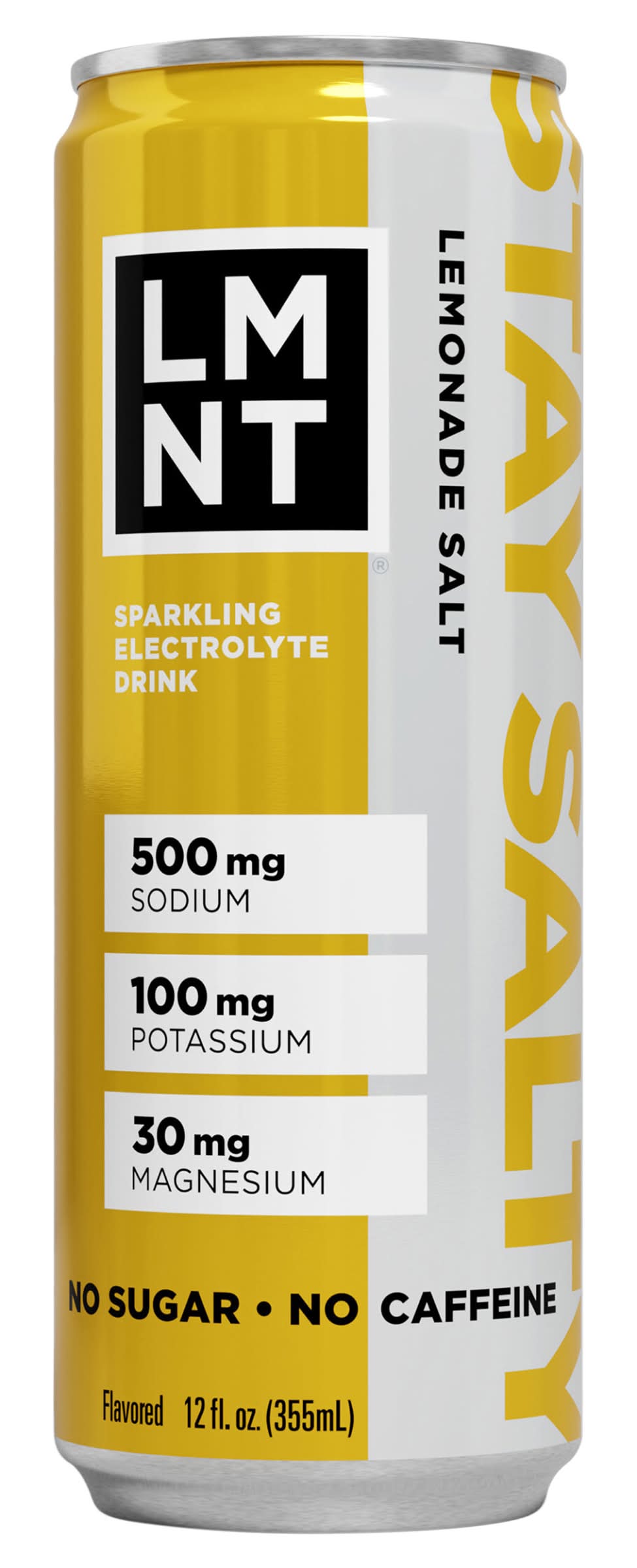 LMNT Zero Sugar Sparkling Electrolyte Drink, Lemonade Salt (12 fl oz)