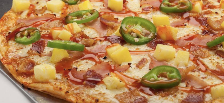 Hot Hawaiian pizza