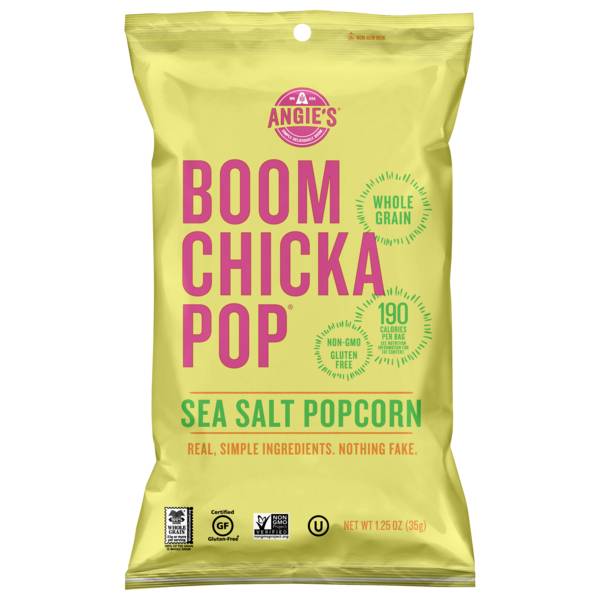 Angie's BOOMCHICKAPOP Sea Salt Popcorn 1.25oz