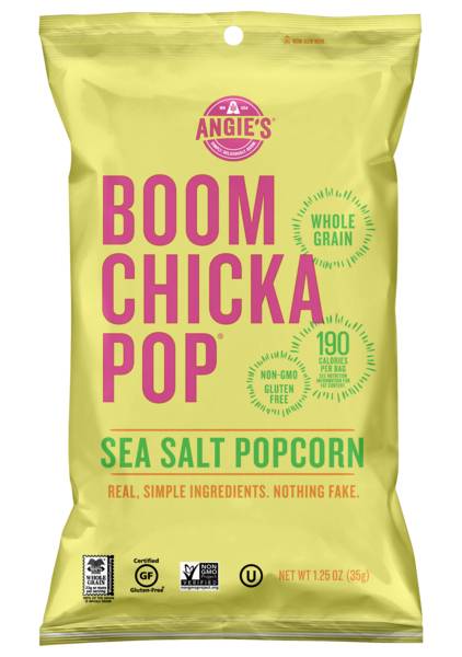 Angie's BOOMCHICKAPOP Sea Salt Popcorn 1.25oz